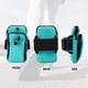 thumbnail image 5 of Bolsa de brazo para teléfono, brazalete multifuncional para deportes al aire libre: porta identificación, tarjetero, llaves, teléfono móvil o más, brazalete con doble bolsillo para correr, caminar, se, 5 of 7