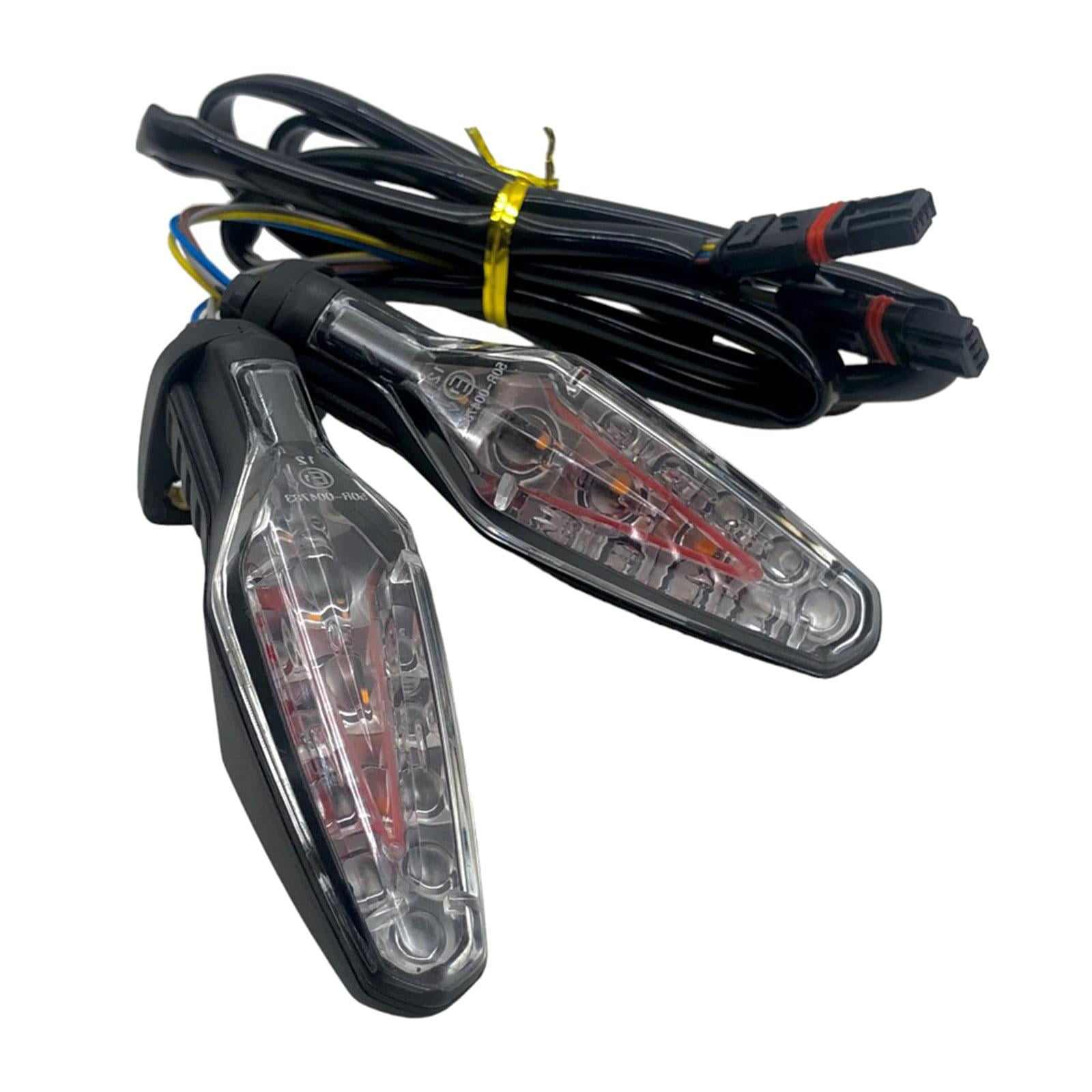 Magideal - 2 Piezas De Luz Trasera Led Para Motocicleta, Luz De Freno Y Marcha, Piezas De Reparación, Lámpara De Señal De De Freno Resistente Para R1250gs
