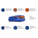thumbnail image 5 of Mocasines Floafers Country Club Driver, color azul peonía y blanco para hombre, 12 m, 5 of 5