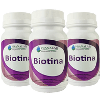 Pranalab - Biotina 180 Cápsulas Pack 3 Frascos