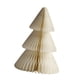 thumbnail image 1 of Decoración de árbol de Navidad de papel, decoración de escritorio navideña, manualidades modernas de papel de nido de 3D para bodas, hogar, esta Beige 15 cm, 1 of 5