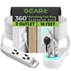 thumbnail image 1 of Cable de extensión GearIt 360, enchufe plano giratorio, 3 salidas, 10 pies, 1 of 8