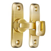 Bothyi - Pestillo De Cerradura De Puerta De Granero, Pestillo De Cerradura De Puerta Abatible Para Baño, Oficina, Hotel, Oro Brillante
