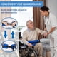 thumbnail image 5 of Cinturón de transferencia Jacobable Gait Belt con 7 asas acolchadas, color azul, 5 of 7