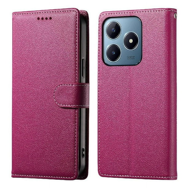 Funda para FOXDOCK Realme C61 4G– Cuero Premium, 3 ranuras para tarjetas, Protección contra impactos
