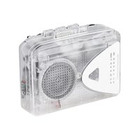 Magideal - Reproductor De Casete Portátil, Radio Portátil Estéreo Duradero Con Auriculares Reproductor De Música 120X39X85 Mm Altavoces Externos Fáciles De Usar