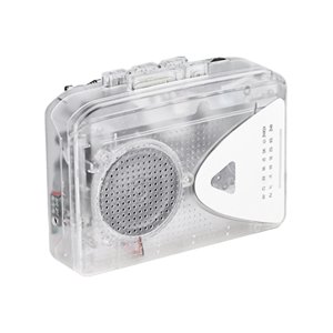 Magideal - Reproductor De Casete Portátil, Radio Portátil Estéreo Duradero Con Auriculares Reproductor De Música 120X39X85 Mm Altavoces Externos Fáciles De Usar