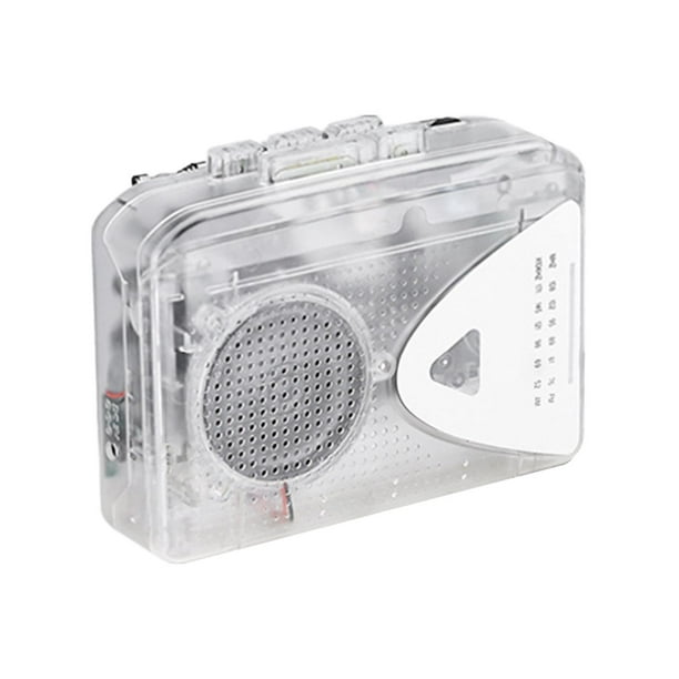 Reproductor de casete portátil, radio portátil Estéreo duradero con auriculares Reproductor de música 120x39x85 mm Altavoces externos fáciles de usar