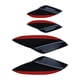 thumbnail image 1 of Universal de 4 Uds. de Canards para Alerón de Coche, Divisor de Labio Delantero, Decoración Del Cuerpo Del Coche, Alerones Delanteros, Tira Antico Negro, 1 of 5