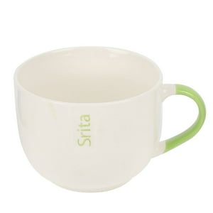 Homewell - Tazón Loza & Caracter(34) & Srta& Caracter(34) & Verde 11.5X8.5Cm 450Ml