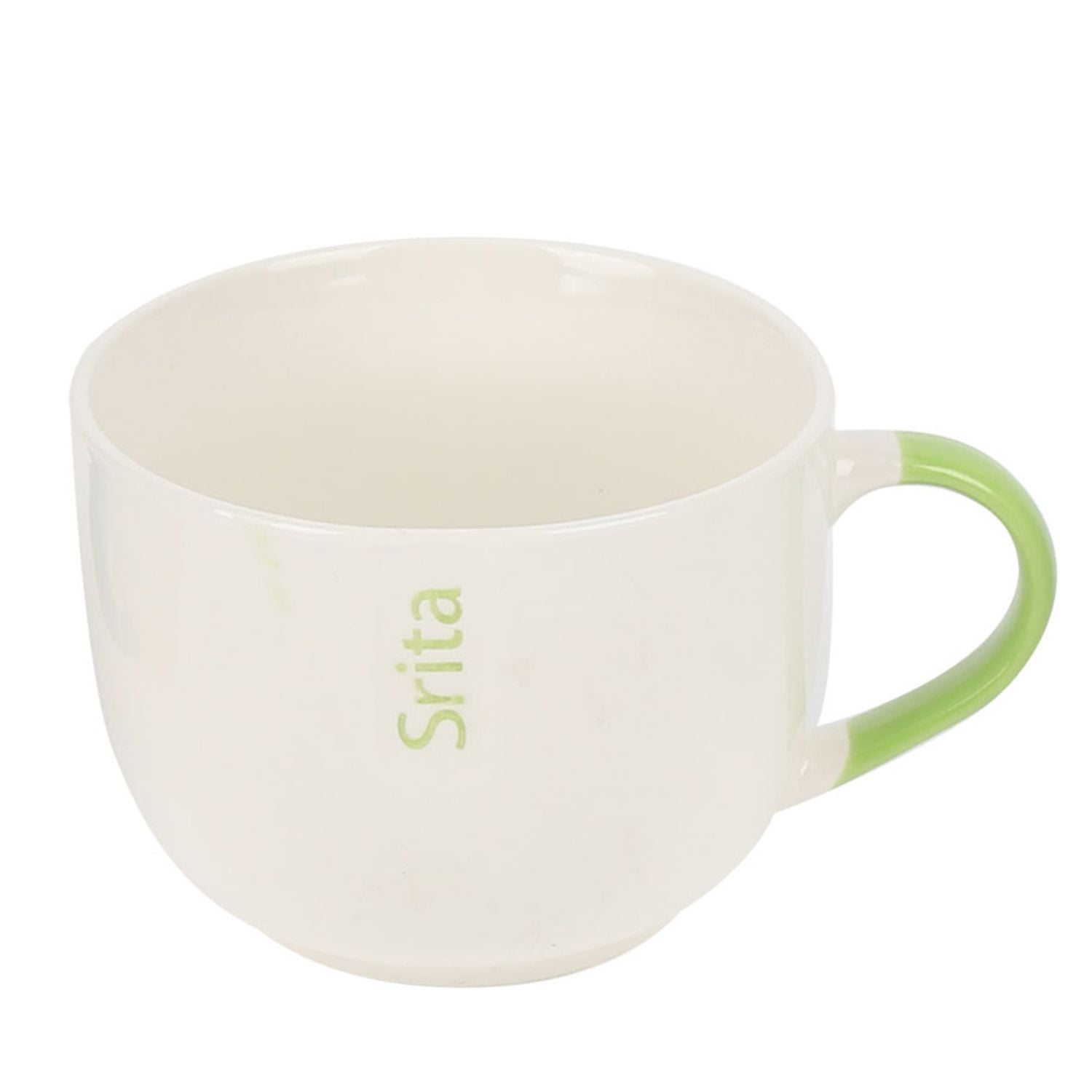 Homewell - Tazón Loza & Caracter(34) & Srta& Caracter(34) & Verde 11.5x8.5cm 450ml