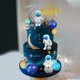 thumbnail image 5 of Adorno para pastel ZXSWEET 31 piezas Espacio Astronauta Galaxia, 5 of 7