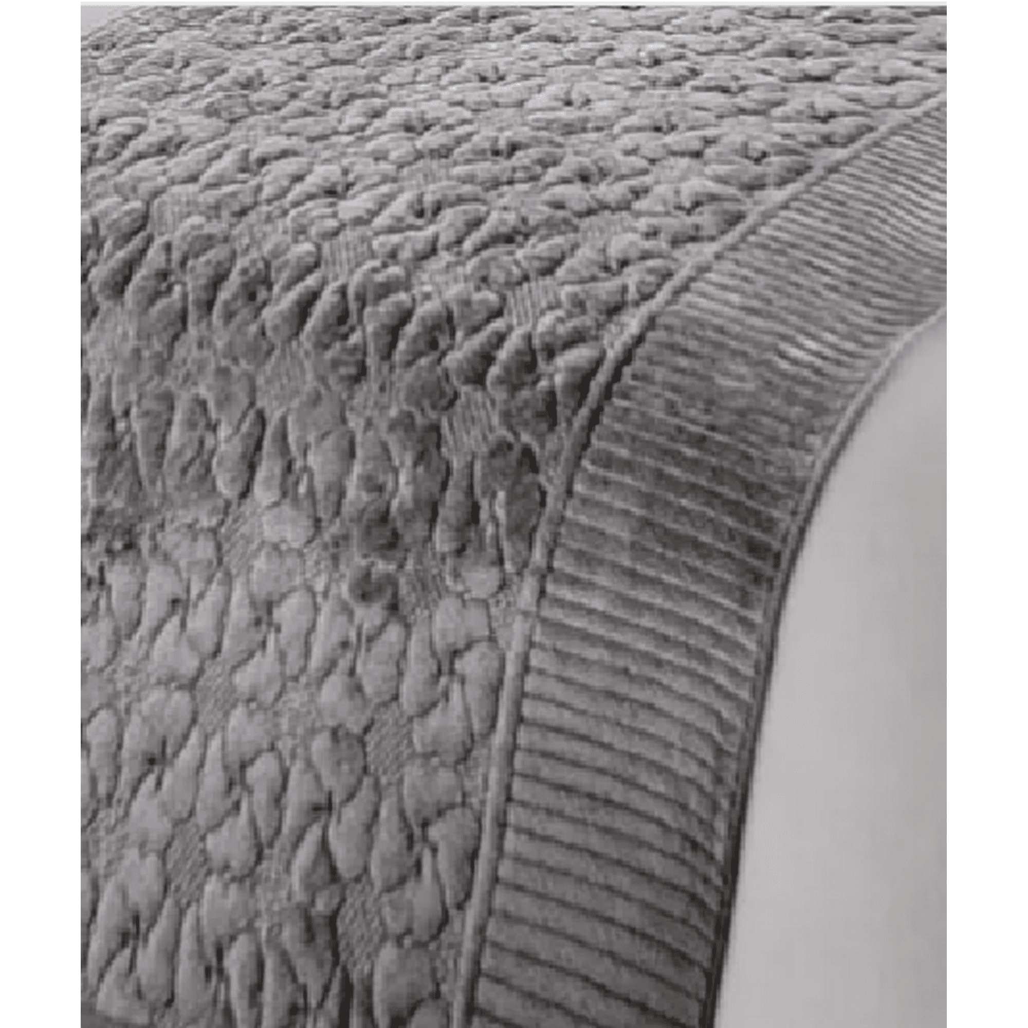 Genérico - Piecera Polar Tela Reversible 95x210 Cm Color Gris