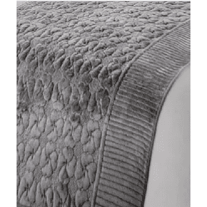 Genérico - Piecera Polar Tela Reversible 95X210 Cm Color Gris