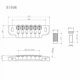 thumbnail image 4 of Puente para Guitarra Gotoh 510UB Cromado 82 mm con Bloqueo de Pernos, 4 of 4