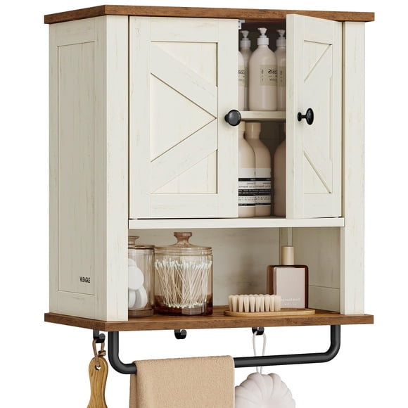 Gabinete de Pared para Baño VASAGLE LIRY 20x46x63cm Rústico
