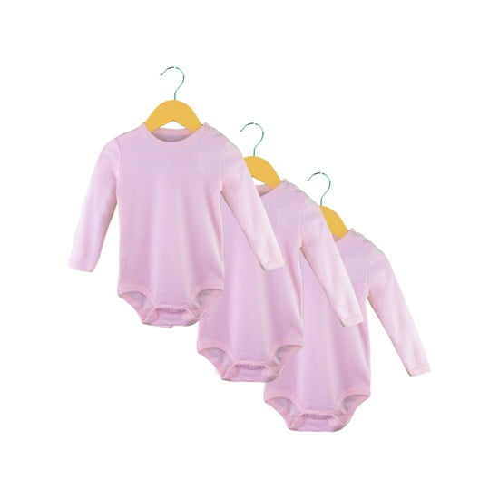 Pumucki - Set De 3 Bodys Rosado Talla 3-6m