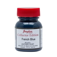 Pintura Para Cuero Angelus Collector, Botella De 30 Ml, Azul Helecho, 1 Oz