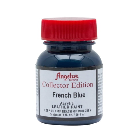 Pintura Para Cuero Angelus Collector, Botella De 30 Ml, Azul Helecho, 1 Oz