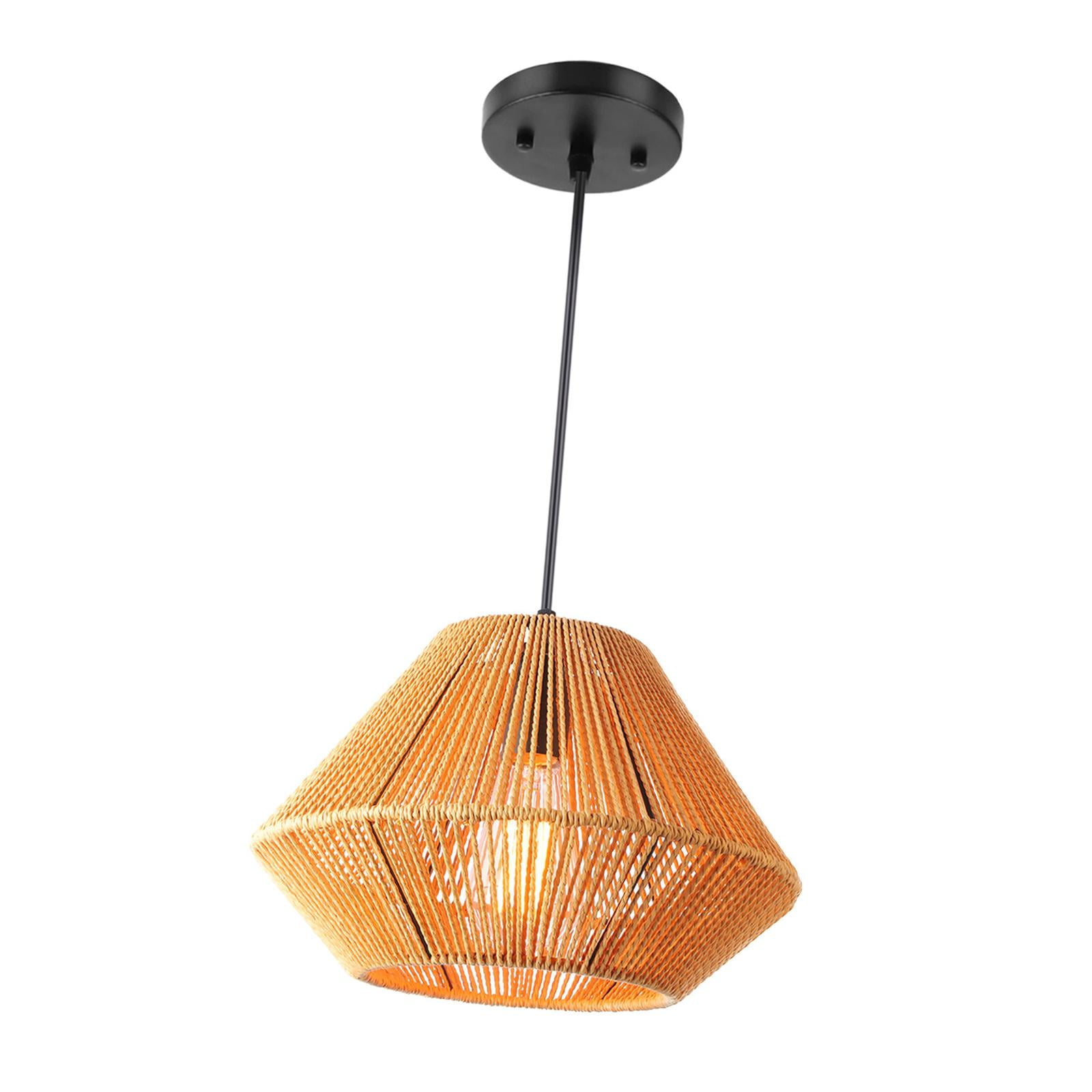 Ioensy - Pantalla De Ratán, Pantalla Tejida Hecha A Mano, Creativa Para El Hogar, Casa De Té, Cafetería