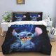 thumbnail image 1 of v1274 Bed Sheets Stitch Duvet Cover Home Bedding Set Microfiber Needlework Pillowcase Quilt Cover Set Full Size Suitable for Single Double Bed 3-Piece Bedding Set (1 Duvet Cover + 2 Pillow Shams) Bed, 1 of 5