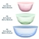 thumbnail image 2 of Set de 3 Bowls para Mezclar Pyrex Colors de Vidrio con Tapa, 2 of 7