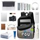 thumbnail image 3 of Pou-theme Backpack, Campus style schoolbag Bookbag with Adjustable Shoulder Straps And Large Zip Compartment, Unisex Travel Bags., 3 of 6