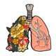 thumbnail image 4 of Pin Decorativo Del Esmalte De La Moda De Los Pernos De La Insignia De La Solapa Del Metal Para Los Médicos Camisa Bufanda Flores Pulmón, 4 of 5