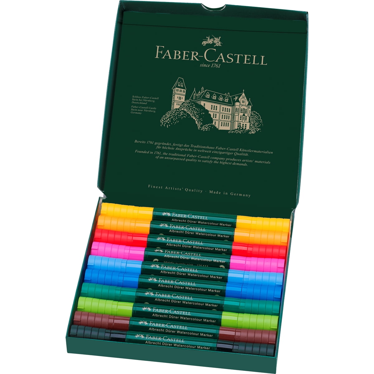 Faber Castell - Marcadores Acuarelables A.dürer Faber-castell X10 Colores