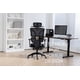 thumbnail image 4 of Silla Ergonómica Oficina Ejecutiva Reclinable Con Colgador Homer Design Negro Algodón, 4 of 8