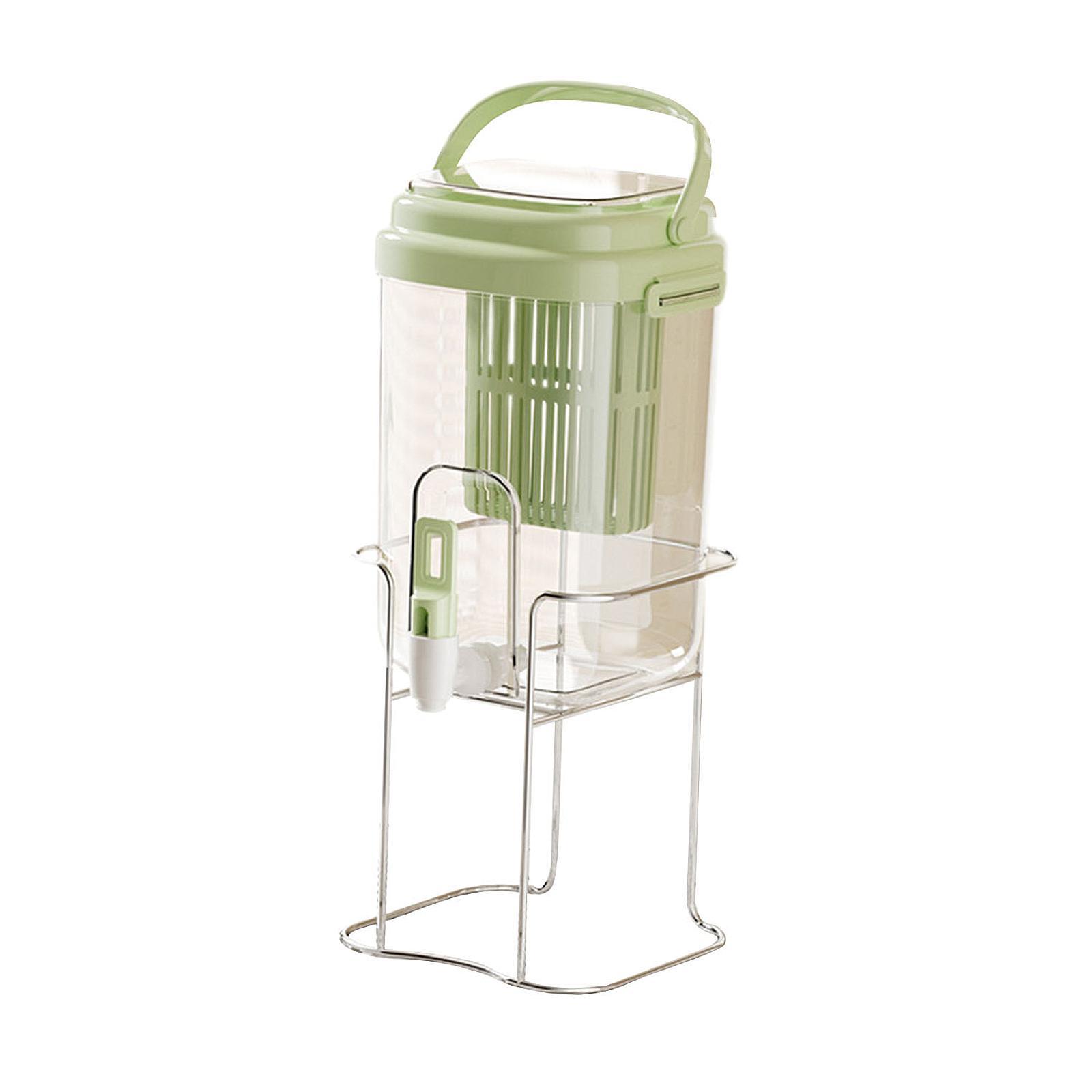 Bothyi - Dispensador De Bebidas Con Grifo, Jarra De Agua Fría Para Jugo Helado, Mesa, Hogar, Verde