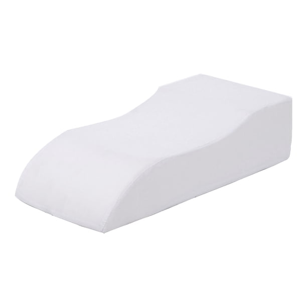 Almohada para Piernas, de Cama de Espuma para Lesiones O , Pies Elevados Cómodos, Lavable, Hecha de Material de Espuma de Alta Densidad , Blanco