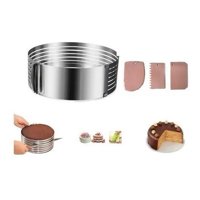 Genérico - Pack Cortador Bizcocho 30 Cm + Espatula Texturizadora Crema