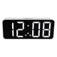 thumbnail image 5 of Despertador De Escritorio Reloj Digital LED Pantalla Grande Pantalla Negra Espejada, 5 of 5