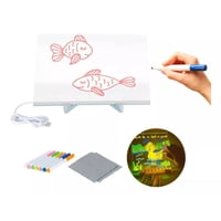 Click Ventas - Pizarra Magica Luz Led Usb Acrilico Anotador Dibujo Lampara