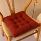 thumbnail image 1 of Xiao Hua Cojín de Asiento de Pana Rojo Oscuro -2 Piezas, Cojín de Asiento Cómodo de 15.75 X 15.75 Pulgadas con Lazo, Adecuado para Restaurante Cocina, Decoración Del Hogar Estilo Casa de Campo rural, 1 of 4