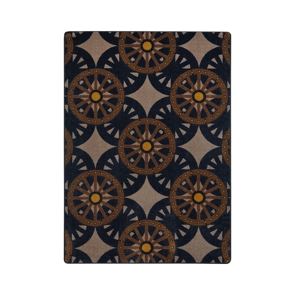 Area Rug Joy Carpets Wheel Shadows, color gris, 160 cm x 230 cm