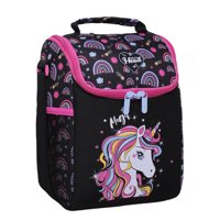 Lonchera Térmica Greenland Unicornio Arcoiris Negro Head