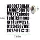 thumbnail image 3 of Stickers De Letras 810 Piezas Impermeables De 2 5 Cm Negras, 3 of 6