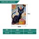 thumbnail image 3 of Fiesta del Gato Negro-bandera de jardín temática. Regalo perfecto para fans, amigos y familiares, ideal para actividades al aire libre y decoración de fiestas.28CM*45CM, 3 of 5