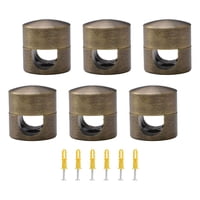 Bothyi - 6 Piezas Ganchos De Techo Modernos Para Lámpara Colgante Gancho De Cable De Fácil Instalación Marrón