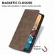 thumbnail image 2 of Funda tipo cartera con bloqueo RFID para Xiaomi Redmi Note 14 Pro 4G Con tapa abatible, portatarjetas, cierre magnético, TPU y soporte Marrón, 2 of 6