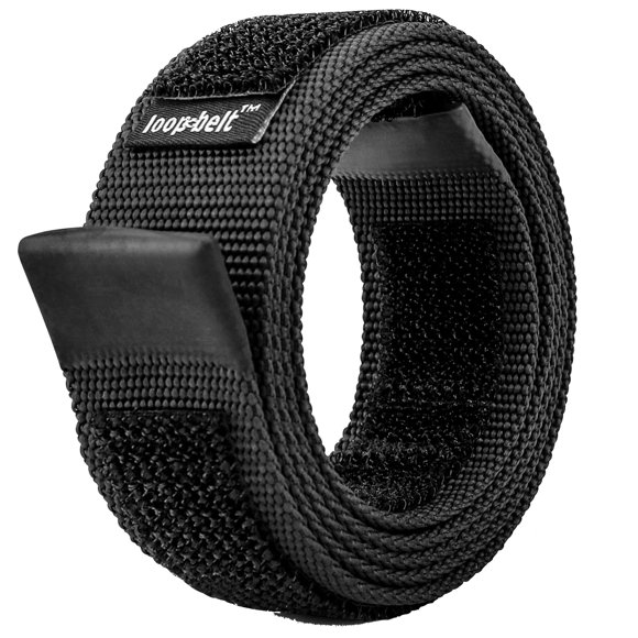Cinturón web Loopbelt 86‑97 cm negro reversible sin rayaduras