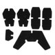thumbnail image 3 of Parche de etiqueta engomada del gancho y del lazo del casco táctico 5pcs fijado para el casco del wst-af negro, 3 of 5