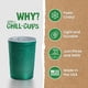 thumbnail image 2 of Vasos Party Cups Steel Chill, 473 ml, paquete de 12, verdes, 100% reciclables, 2 of 7