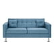 thumbnail image 1 of Sofa New Retro 3c Felpa 12 Azul Petroleo, 1 of 6