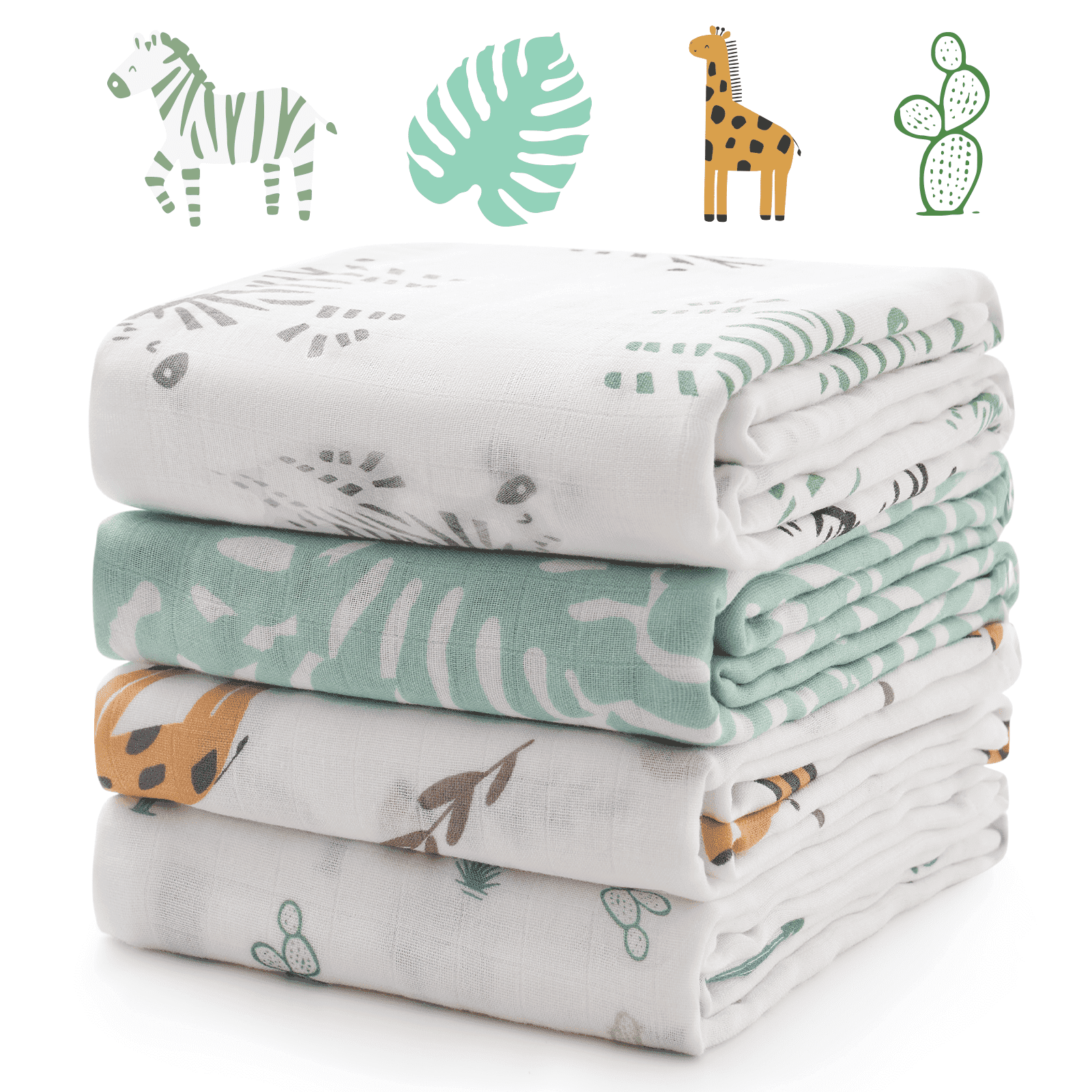 Manta Para Envolver Bebé Momcozy Bravery Grande Pack De 4