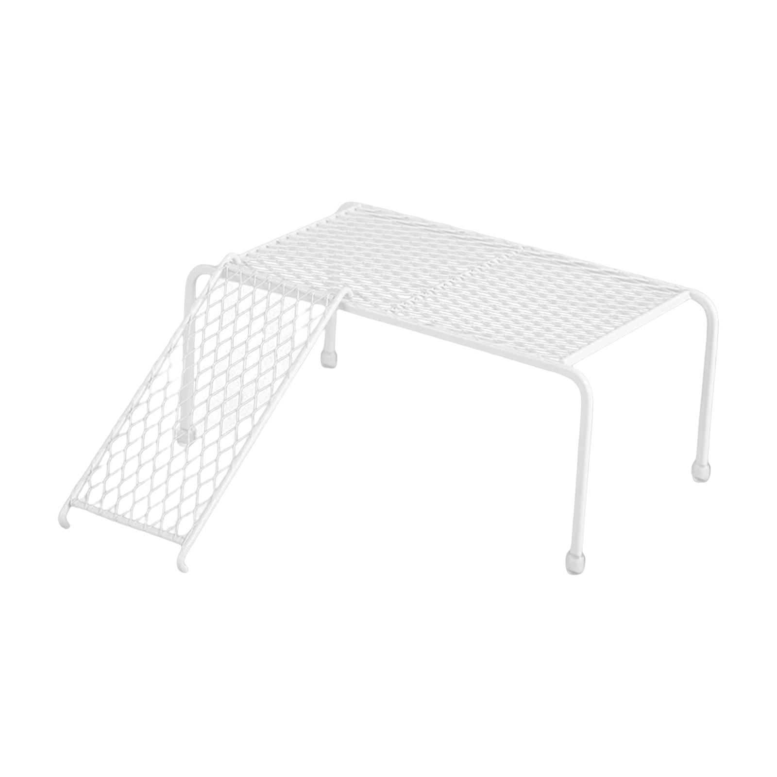 Magideal - Estante De Paisaje De Granja De Acero Inoxidable, Con Escaleras Estante De Malla Portátil De Fácil Instalación De Pollo Blanca Estable Para