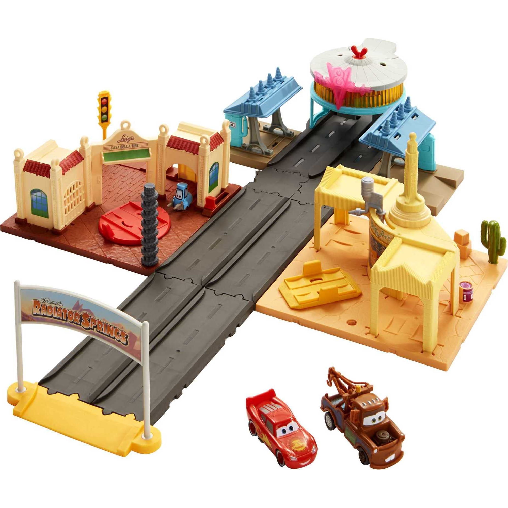 Set De Juego Mattel Disney Pixar Cars On The Road Con 2 Coches De Juguete