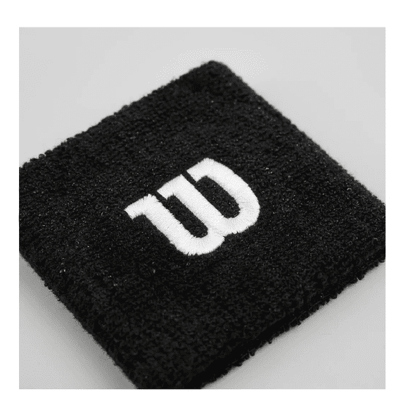 Munequera Wilson Tenis Padel Negro Wristband Bk Osfa